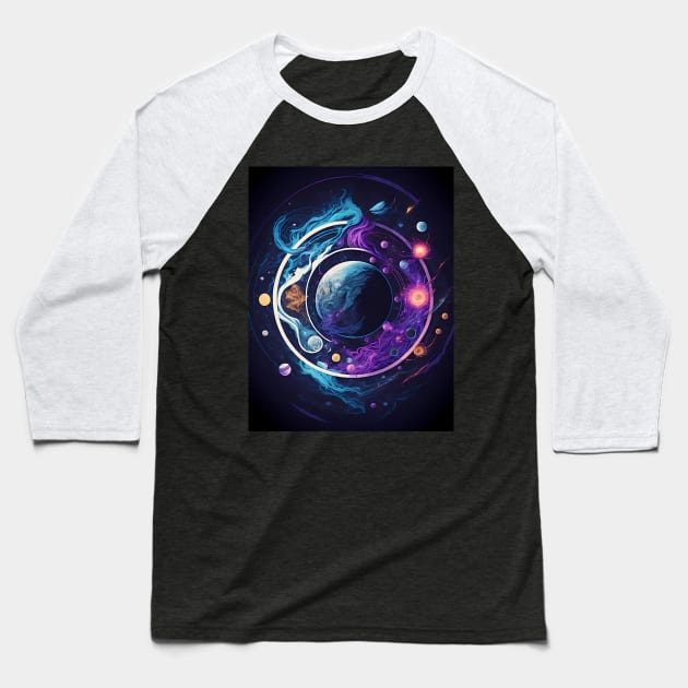 Stars Map Baseball T-Shirt by Fanbros_art